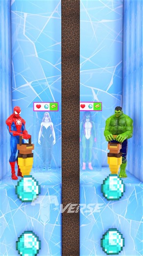 Spider-man vs Hulk :Love rescue mission : Rich or Poor