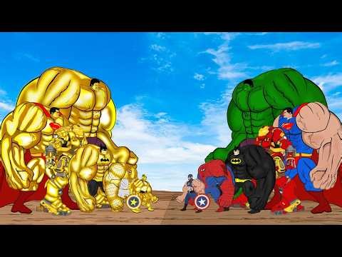 Evolution Of GOLD HULK Family Vs Evolution Of SPIDER-MAN Family: Ranked From Weakest To Strongest??