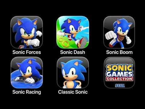Sonic Games Collection | Sonic Forces, Sonic Dash, Sonic Racing, Sonic Boom & Classic Sonic