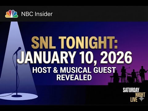 PODCAST: Is SNL New Tonight (Jan 10, 2026)? Hosts & Musical Guests Update | SNL Season 51 News
