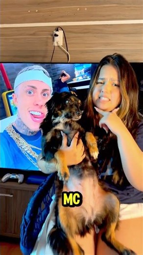 MINHA CACHORRA ODEIA O MC DANIEL 🦅😂 #shorts - Ana Adati