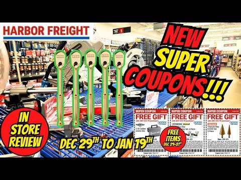 The BEST Super Coupons at Harbor Freight Right Now! Ends Jan 19th + FREE Items!
