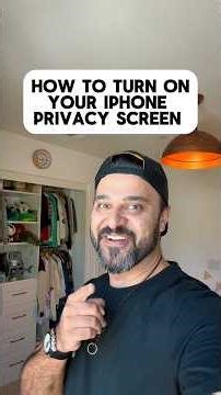 How to turn on your iPhone privacy screen 🤯