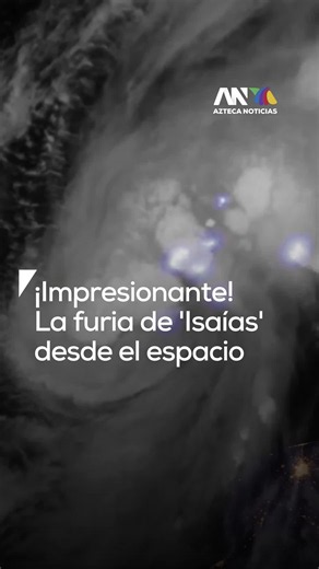 🌀Impresionante registro satelital revela la furia del huracán Isaías Actualmente se encuentra en categoría 2 y así se ve desde el espacio. Intensas tormentas eléctricas y bandas nubosas arremolinadas exhiben la peligrosa magnitud de este sistema ciclónico en su avance. Vía @CNN #HuracanIsaias #ClimaEspacial #Huracanes #MonitoreoMeteorologico huracán Isaías, categoría 2, espacio, satélite, ciclón, tormenta