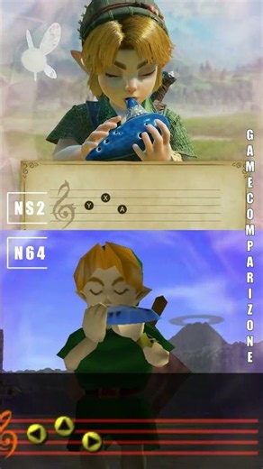 Nintendo best graphics? Zelda Ocarina Of Time Switch 2 vs N64 #zelda #remake #comparison