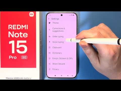 Redmi Note 15 Pro 5G: How To Enable/Disable Keyboard Suggestions Strip