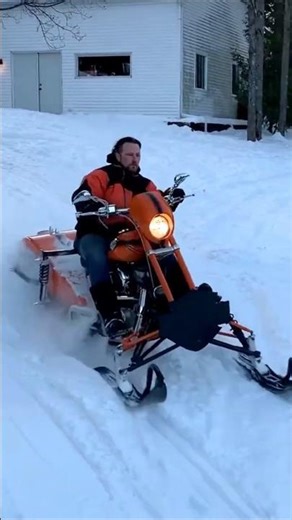 A Harley Built to Ride Through Snow ❄️🏍️