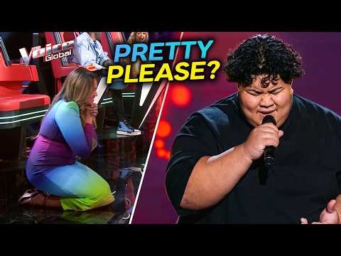 Shy Guy Only Sang on TikTok... Jessica Mauboy Got on Her KNEES to BEG Him! | The Voice Journey [4K]