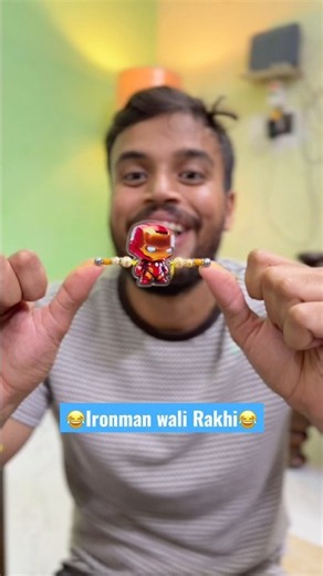 Ironman wali Rakhi 😂😂 #shorts #trending #rakshabandhan #rakhi #comedy #funny