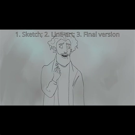 Sketch - line art - final animation 4 |"From" #shorts
