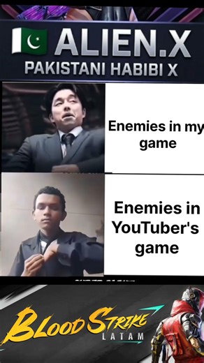 YouTubers enemies VS Our Enemies #bloodstrike #alienx #pubgmobile #leagueoflegends #freefire