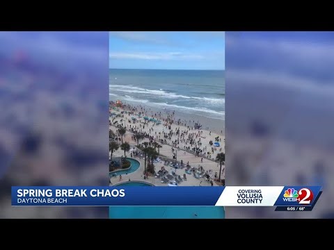 Video: Chaos erupts in Daytona Beach during spring break
