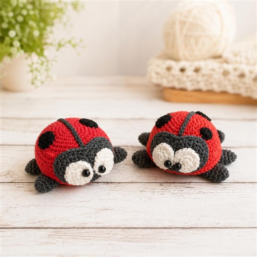 Easy Crochet Ladybug Amigurumi Pattern PDF, Beginner Friendly Plush Toy Tutorial, Step by Step Ladybug Crochet Guide, Cute Handmade Gift - Etsy