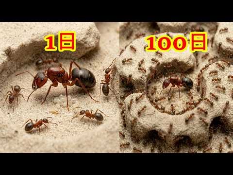 Observe the 100 days it takes for a swarm of killer ants to build an empire.
