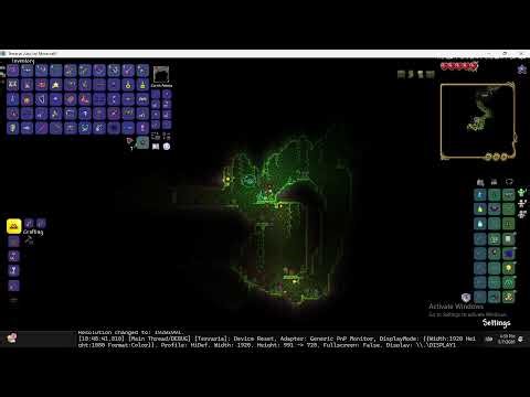 terraria but randomy random items drop