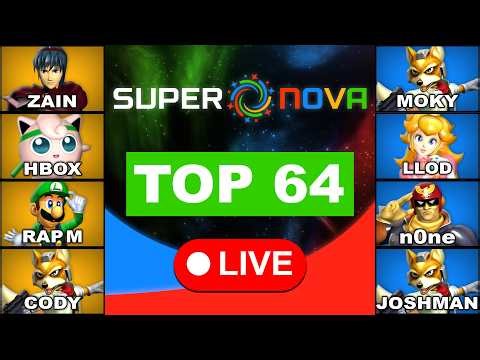 Supernova 2026 | Day 3/4 | Brawl Top 8 ➔ Smash 4 Finals ➔ Melee Top 64