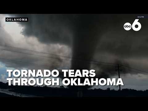 Reporter breaks down seeing wreckage after tornado tears through Oklahoma, destroys dozens of homes