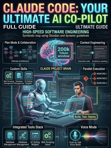 Claude Code: Your Ultimate AI Co-Pilot (Full Guide) Discover how to transform your development workflow with Claude Code, the most powerful agentic AI co-pilot available today. Moving far beyond standard autocomplete, Claude Code lives directly in your terminal and IDE, acting as a collaborative engineering partner that plans, builds, tests, and deploys full-stack applications. In this video, we dive into how to effectively orchestrate Claude to act as your ultimate co-pilot, saving you hundreds
