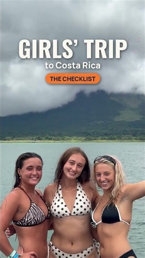 Girls’ Trip to Costa Rica: Boat Day Under Arenal Volcano 🌋 #shorts