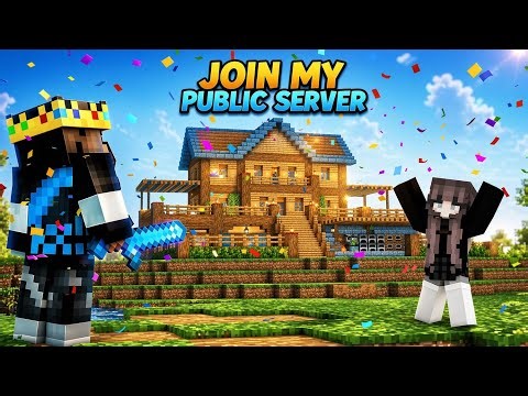 Day 13: We Finally Started the Mega Base! 🏰| Join my Public Minecraft Server |
