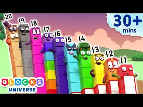 Beyond 10: More to Explore - Back to School Fun | Learn to Count for Kids Compilation | Numberblocks
