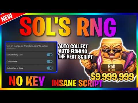 Sol's RNG Script Pastebin 2026 | AUTO COLLECT, AUTO FISHING, AUTO MEMORY AND MORE!