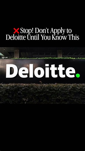 Don't apply to Deloitte until you know this❌💯❓🙅🏿‍♂️#deloitte #corporate #jobs