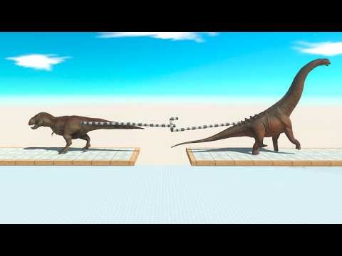 Carnivore vs Herbivore Tug of War Challenge - Animal Revolt Battle Simulator
