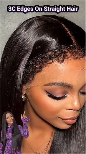 NEW Silky Straight Wig with 3C Ventilated Edges