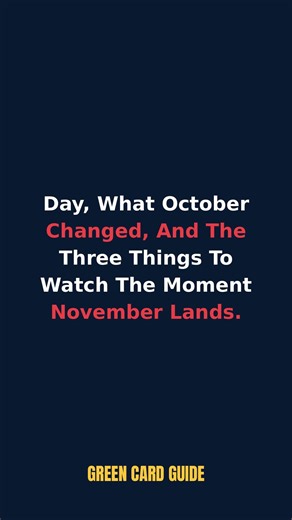 November Visa Bulletin Drops Soon — Is YOUR Date Current? ⚠️