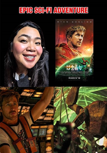 #ProjectHailMary is an epic sci-fi adventure starring Ryan Gosling and his unlikely bond with his genius alien friend, Rocky! Showing in PH cinemas on March 18, I’m seated for this masterpiece from the mind of Andy Weir 🌌Can they save the universe?🤔 #SciFiMovie #ColumbiaPicturesPH #MovieRecommendation #MovieTok @ColumbiaPicPH 🎬