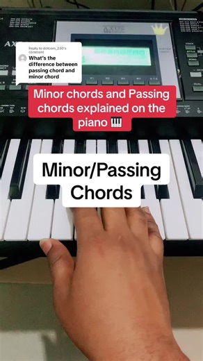 Learn Minor and Passing Chords on Piano