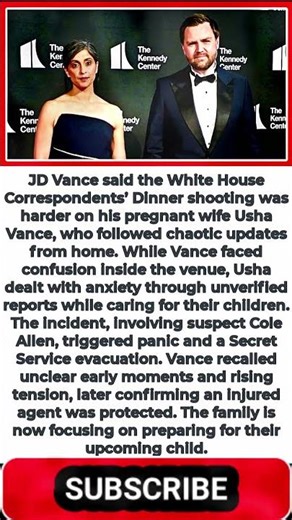 JD Vance Says WHCD Shooting Was ‘Tougher’ On Pregnant Wife Usha At Home