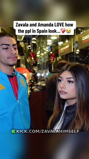 Zavala and Amanda LOVE how the ppl in Spain look…❤️‍🩹😭 | Daily Clipz | #zavala #fyp #amanda