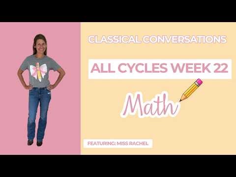 Miss Rachel's All Classical Conversations Cycles Week 22 - Math