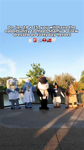 Get your little ones ready because Just for Kids Weekend is THIS weekend at #SeaworldOrlando! ✨ They can meet Shamu & Crew dressed as everyday heroes like: 🚒 Flip as a Firefighter ⛑️ Puck as a Veterinarian 🚨 Shamu as a Sheriff 🏥 Coral as a Nurse 🥼 Sydney as a Doctor You'll also be able to see REAL rescue and response vehicles throughout the park, offering an up-close look at the everyday heroes who help keep our communities safe! 💙 Don't miss all the family-friendly experiences like lively 