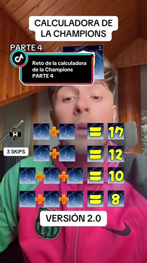 Reto de la calculadora de la Champions - Parte 4