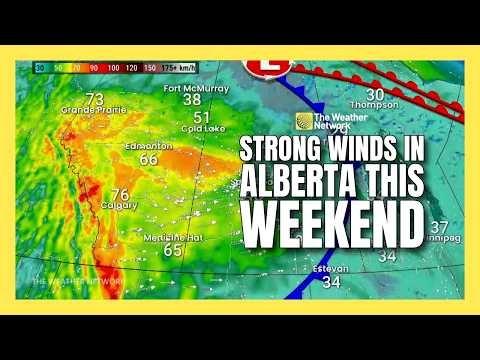 Strong winds to sweep Alberta this weekend | #forecast