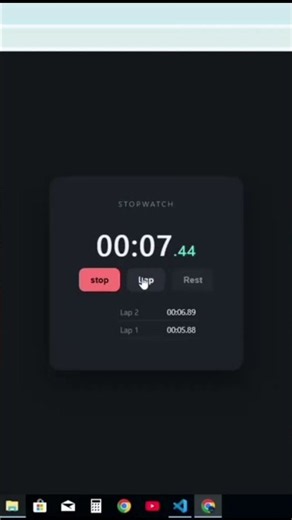 Build a Stopwatch with HTML, CSS & JavaScript ⏱️ | JavaScript Project for Beginners