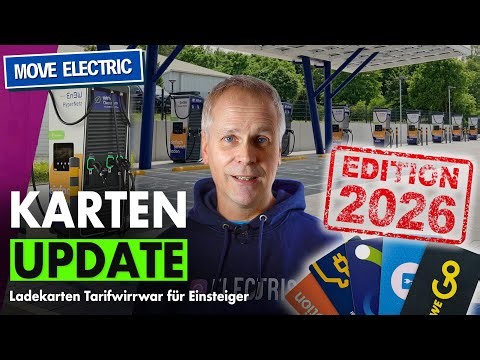 Ladekarten 1/2026 - Was ist empfehlenswert? Ladetarife für E-Autos 2026 immer noch unübersichtlich