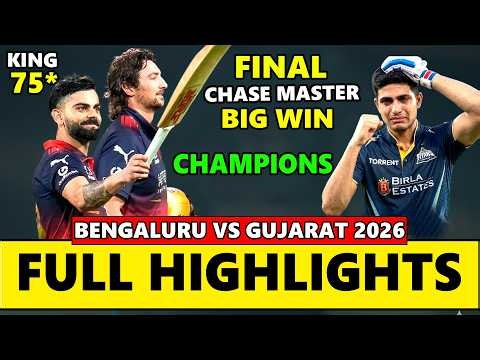 Royal Challengers Bengaluru vs Gujarat Titans IPL Final Match Full Highlights 2026