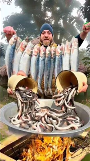 Eel Fish Recipes You Can't Resist! #fish #village #recipe #shorts #shortsfeed 1
