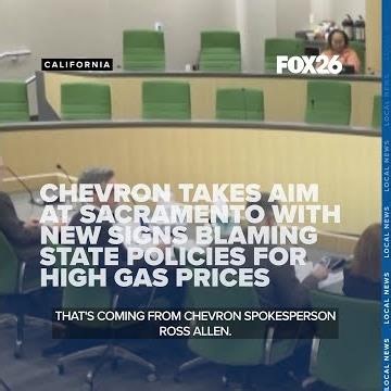 Chevron takes aim at Sacramento with new signs blaming state policies for high gas prices