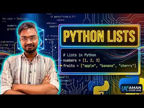 Python Lists for Beginners: Everything You Need to Know (2026) ‪@AMANCODEHUB‬ #coding #programming