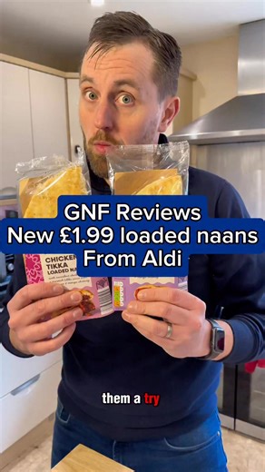I’m rating the new £1.99 loaded naans from Aldi Found in the to go section - two flavours - chicken tikka and chicken tandoori Scores outta 10 coming up… #food #foods #aldi #eats #newfood #foodfinds #foodreviews #reviews | Grumpy Northern Foodie