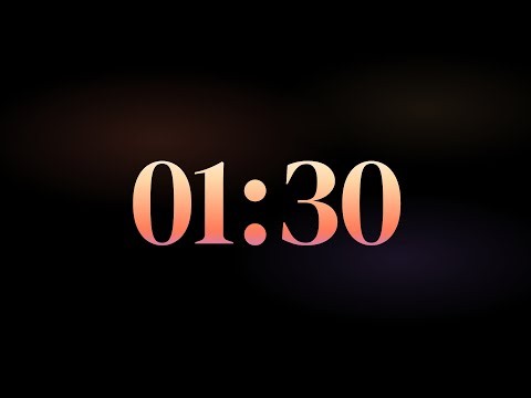 1 Minute 30 Second Timer 🌙 Calm Wind Down Countdown · 3 2 1 GO Start