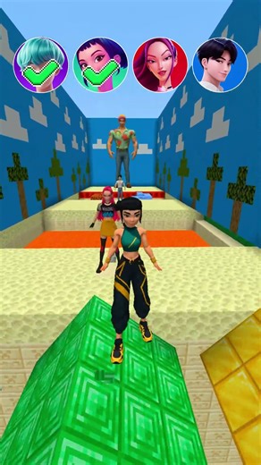 KPop Demon Hunter VS Noob Pro Challenge😱 P.18 #minecraft #kpop