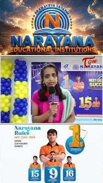 Narayana Rules Neet UG 2026 #Narayana #NEETUG2026 #NEET2026 #NarayanaRules #AIR1 #ytshorts #shorts