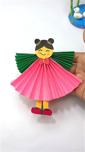 Diy Cute Paper Doll For kids #kidscraft #doll #craft #shortfeed #viral