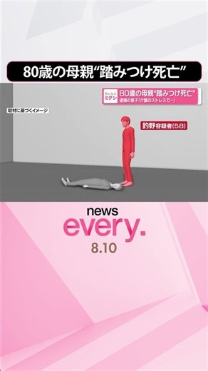 【58歳息子逮捕】｢介護のストレスで…｣ 自宅で80歳の母親“踏みつけ死亡” #shorts